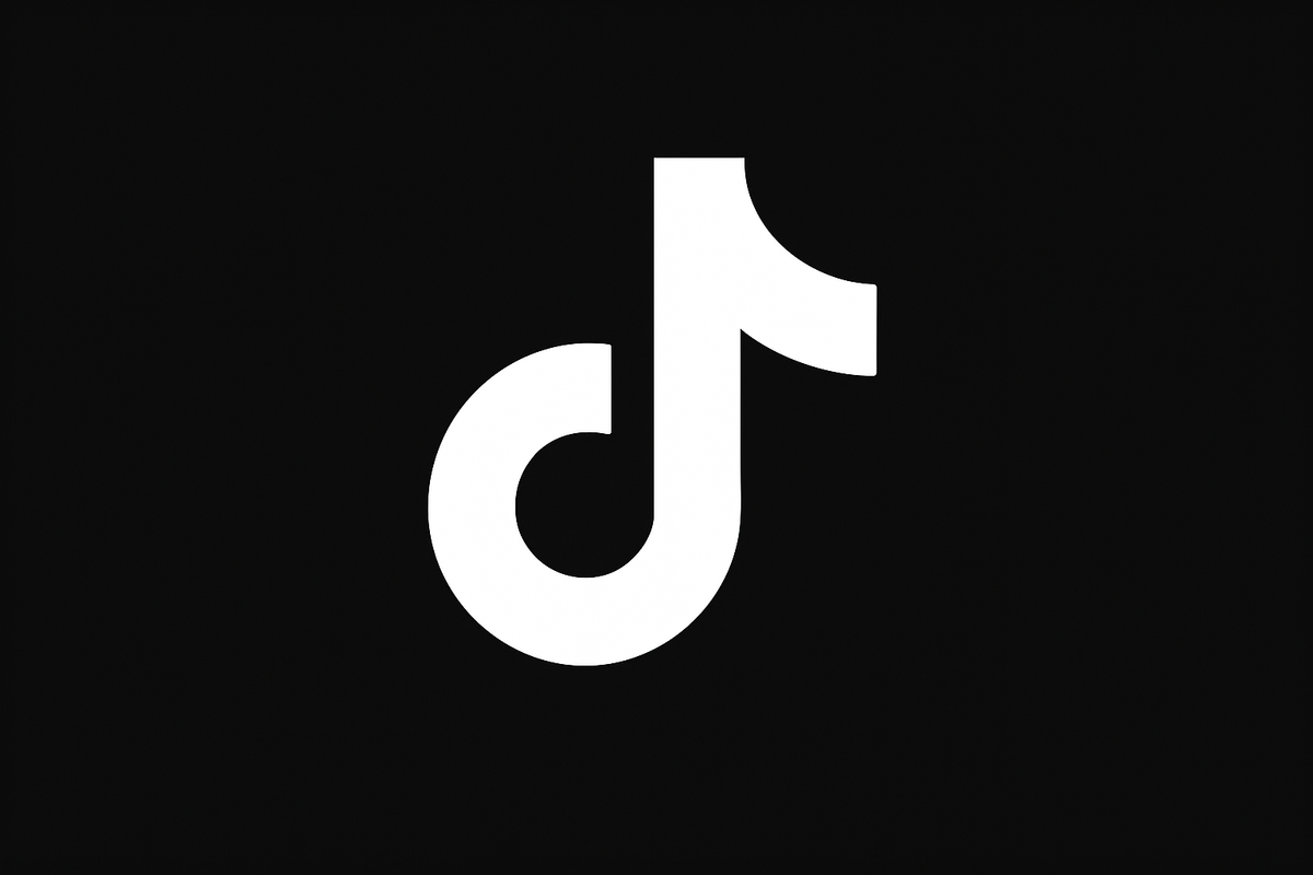 icono blanco con fondo negro tiktok